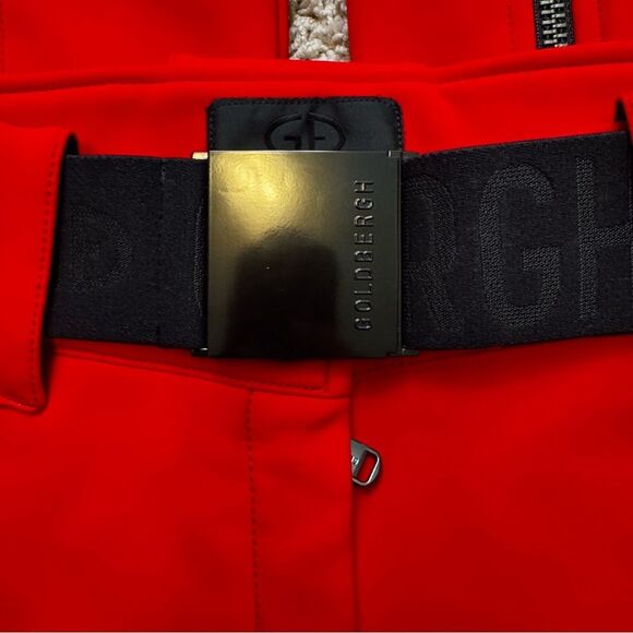 Goldbergh Pippa Ski Pants Waterproof Red Flame Black NWOT US 6 Snow Pants - Picture 3 of 8